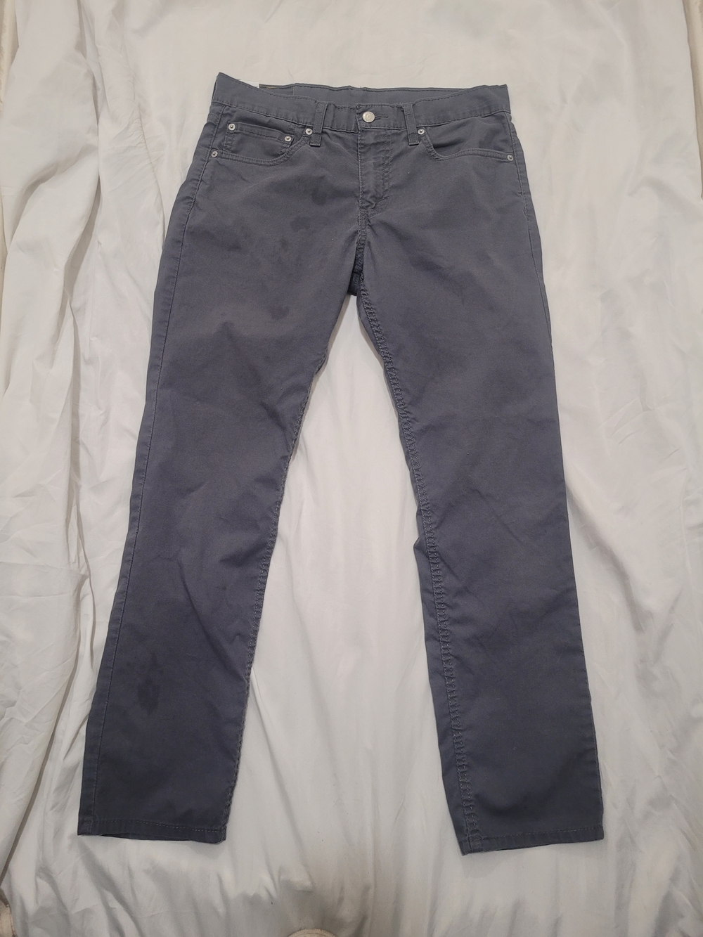 Slim Straight Men's Jeans in Dark Gray